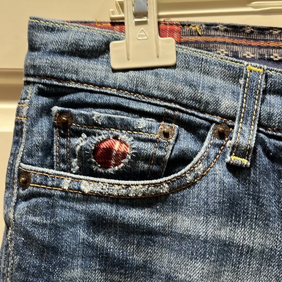 Lucky Brand Distressed Patchwork Jeans (“sweet n straight”) - Picture 3 of 6